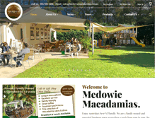 Tablet Screenshot of medowiemacadamias.com.au